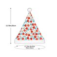 thumbnail image 3 of Haiem Strawberries Pattern Santa Hat Confortable Velvet Christmas Hat for Christmas Party Favors Fit for Adults and Kids, 3 of 6