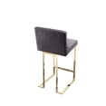thumbnail image 6 of Pangea Home Dexter Counter Stool Velvet Gray & Gold, 6 of 9