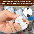thumbnail image 6 of Wekvgz 1 Pair Ball Lock Quick Disconnect Set Convenient Ball Lock Disconnect Set Leak Free Ball Lock Keg Fittings Sturdy Ball Lock Keg Post Quick Disconnect Set for Keg Post Coupler, 6 of 10
