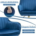 thumbnail image 4 of NORDICANA Velvet Home Office Chair Rolling,Modern Swivel Task Study Armchair with Adjustable Height for Living Room, 4 of 9