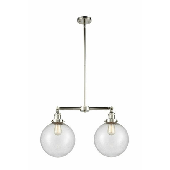 Innovations 209-PN-G204-10-LED X-Large Beacon 2 Light Chandelier part of the Franklin Restoration Collection, Polished Nickel