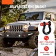 thumbnail image 2 of D-Ring Shackle 5/8" - 4 Pack, 13 Ton Alloy Steel, Screw Pin, Heavy Duty Towing - Jeep, Truck, Off Road Recovery, 2 of 7
