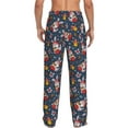 thumbnail image 7 of Salouo Christmas Bunny A Print Pajama Pants for Men, Lounge Pants Elastic Waistband Casual Men's sleepwear Loungewear Sleep Pajama Pant -Small, 7 of 7