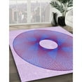 thumbnail image 3 of Ahgly Company Machine Washable Indoor Rectangle Transitional Purple Plum Purple Area Rugs, 2' x 4', 3 of 7