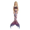 thumbnail image 4 of Luvoko Child 3 Piece Girls Swimsuit Bathing Suits Bikini Fish Tail Set For Girls 3 9 Years Girls Swim Bathing Suit Toddler Kid Swimsuit Girl Two Piece Three Piece Bathing Suit Piece Bathing Suit, 4 of 5