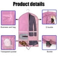 thumbnail image 4 of Garment Bag for Dance Costumes, Hanging Clothes Storage Bag with Multi Pockets, Girls Dance Recital Bags for Competition (Pink), 4 of 6