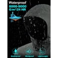 thumbnail image 4 of Camel Crown Packable Men's Rain Jacket Waterproof Shell Jacket Lightweight Raincoat with Hood Windbreaker for Outdoor Hiking Cycling Grey, 4 of 9