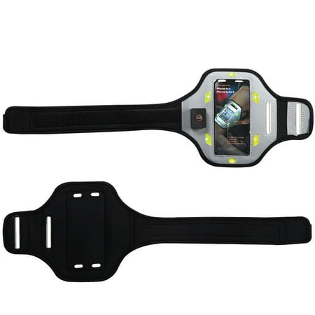 - Premium Vertical Pouch Advanced Sport Armband (with Green Flashing Lights) for Alcatel OneTouch Idol Mini, 5020T (One Touch Evolve), 4015 (One Touch /C1), A845L (One Touch Pop Star), 4037T (One Touch