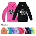 thumbnail image 4 of Ninjas-sudaderas con capucha para niños, camisetas de algodón para niños, ropa de primavera, camisas para adolescentes, Cosplay de Anime, camisa rosa, Top con capucha para niños pequeños, 4 of 4