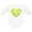 AA-White, variant on Inktastic Tennis Ball in Heart Boys or Girls Long Sleeve Baby Bodysuit