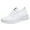 White, variant on Leey-World Womens Running Shoes Women's Platform Casual Lace-Up Sneakers, Medium Width Women Running Shoes(Black,8.5)