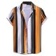 thumbnail image 1 of Novedad de verano, camisa de manga corta con estampado de moda para hombre, camisa con estampado sin posicionamiento, camiseta informal con solapa para hombre Pompotops oipoqjl43235, 1 of 9