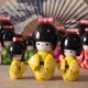 thumbnail image 1 of Muñeca títere con kimono, muñeca con flor de cerezo, adornos, muñeca, restaurante de sushi, decoración de arce, 1 of 6