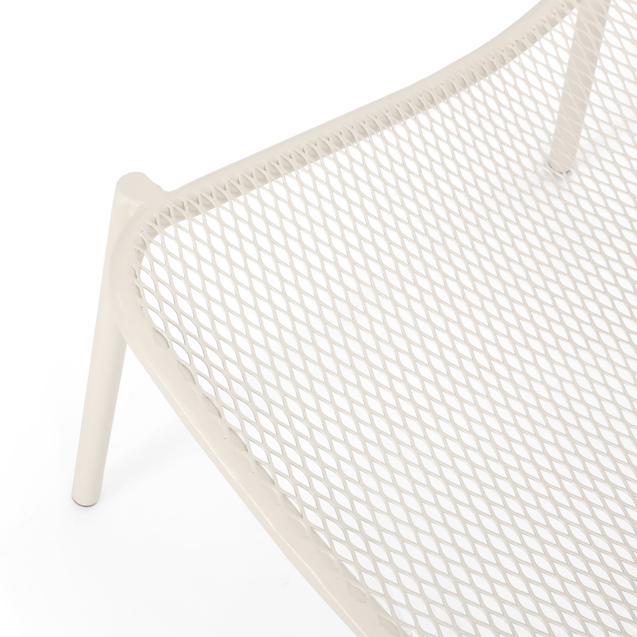 Sajan Outdoor Modern Dining Chair, Set of 2, Matte White