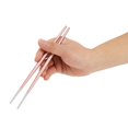 thumbnail image 3 of Fdit Silver Chopstick,304 Stainless Steel Chopstick Japanese Sushi Chopsticks Tableware Set, 3 of 7