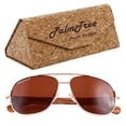 thumbnail image 1 of Lentes para Sol Fierce Polarized Fierce Polarized Brown Polarizado+UV400 Metal Polipropileno Madera de Cebra, 1 of 1