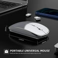 thumbnail image 5 of KOMI Wireless Mouse Chargeable Portable Silent Wireless Mouse USB and Type-C Dual Mode Wireless Mouse 3 Adjustable DPI for Laptop, Mac, MacBook, Android, PC, 5 of 8