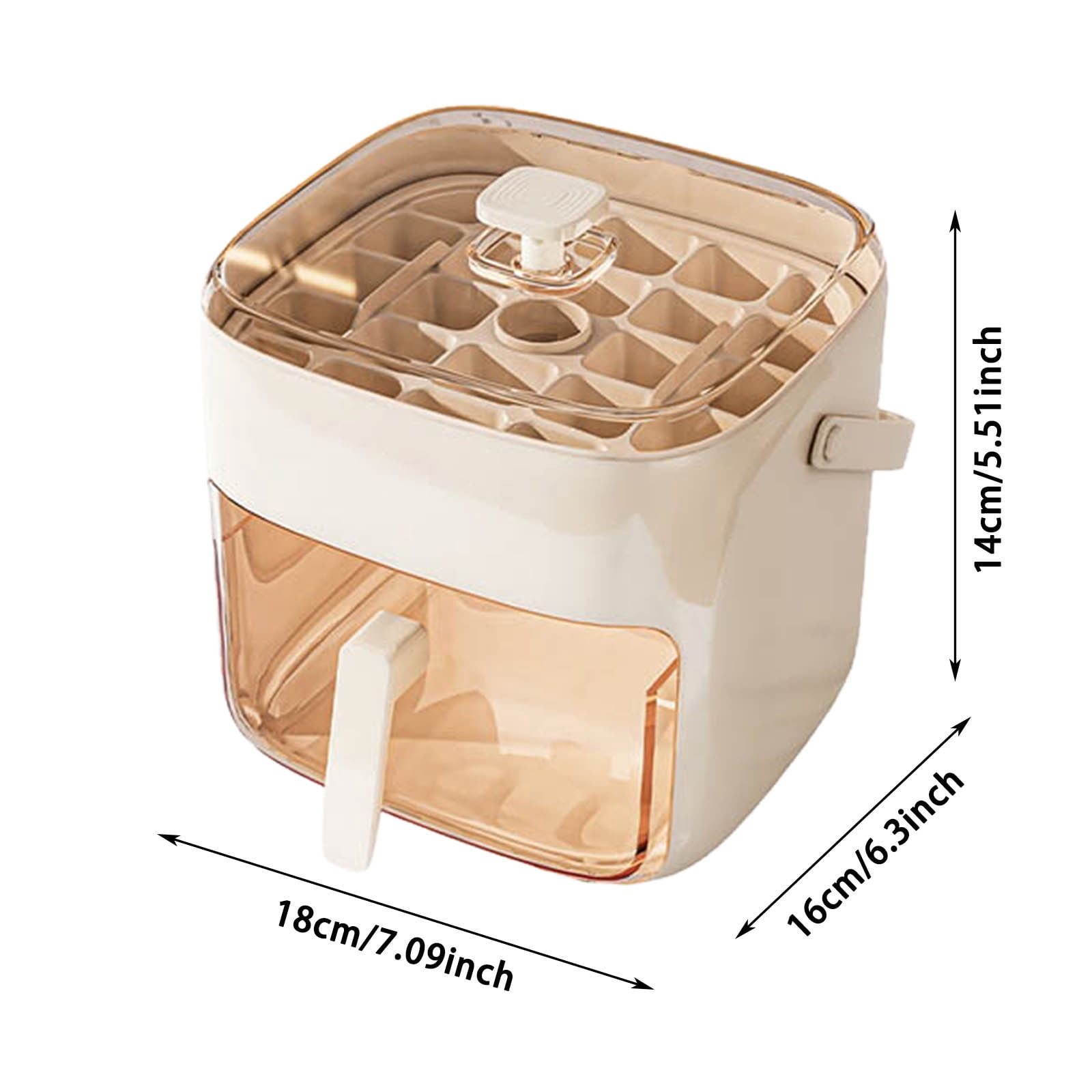 Portable Ice Maker For Freezer With Ice Making Stackable Maker Compact Countertop & Storage Drawer | For Home Household & Outdoor Freezing Containers for Food Silicone Sphere Brush Rubber Trays