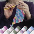 thumbnail image 1 of Hilo de Algodón de Leche, Lana Gruesa y Colorida para Tejer, Algodón Suave y Duradero para Crochet, Tonos Tie-Dye Versátiles para Mantas de Bebé, Accesorios Divertidos para Manualidades, Perfecto par, 1 of 7