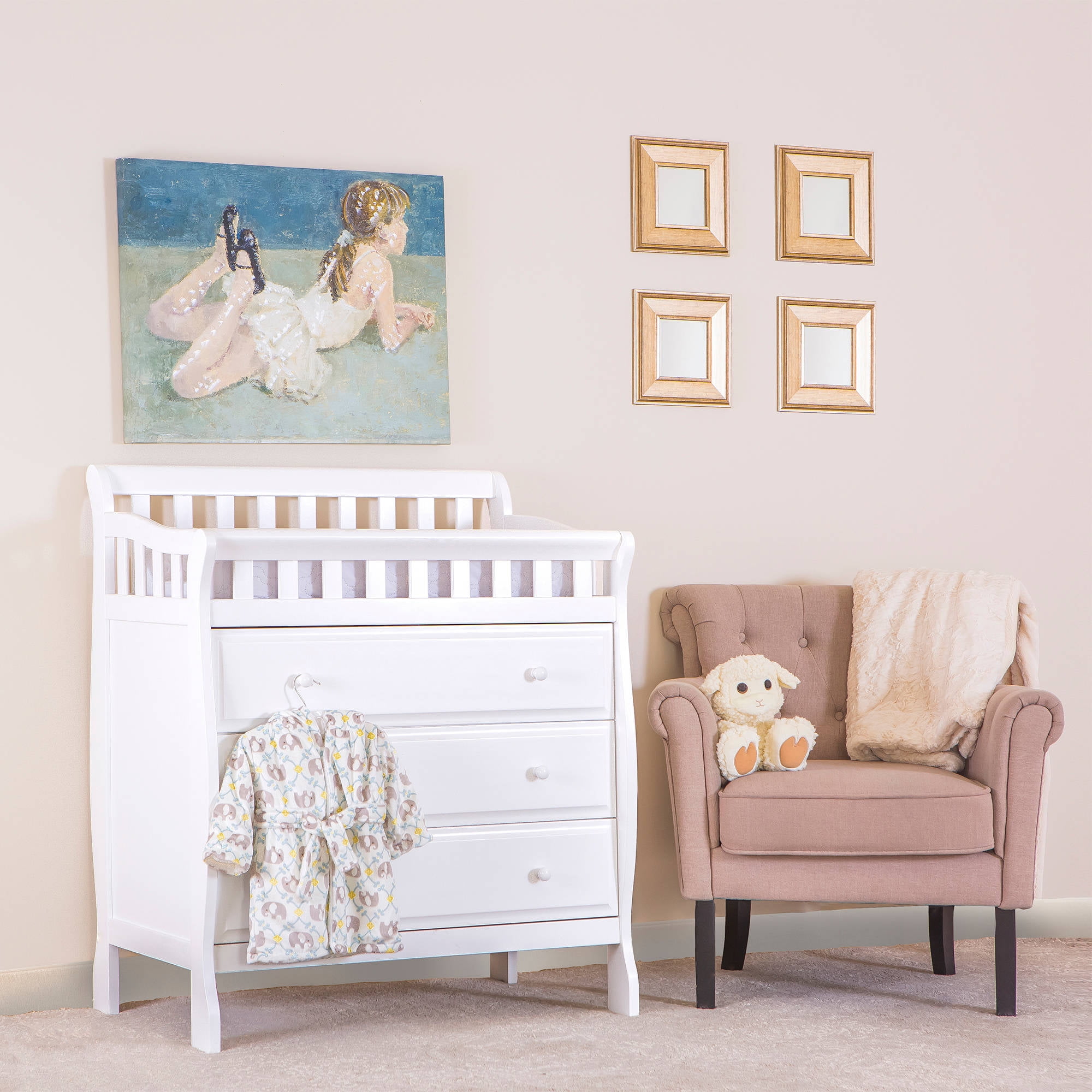 Dream On Me Marcus Changing Table And Dresser Mystic Gray