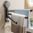 thumbnail image 5 of Clearance Under $3.06! Swivel Towel Rack, 3-Arm Suction Cup Towel Holder, Thicken Aluminum Swing Out Towel Bar, Rustproof Space Saving Towel Hanger for Bathroom and Kitchen, 5 of 5