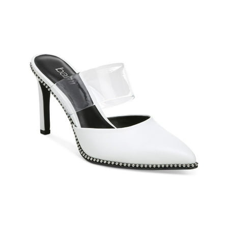 

Bar III Womens Brielle Faux Leather Slip On Slide