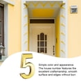 thumbnail image 4 of Números de casa para el exterior del hogar Estilo simple Signo exquisito Accesorio de marcado de marca de número exquisito para Hotel Casa Apartamento Número 5 Inevent HA059683-06, 4 of 6