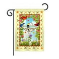 thumbnail image 2 of Breeze Decor 05037 Birds Bathing Birds Ivory 2-Sided Vertical Impression House Flag - 28 x 40 in., 2 of 2