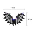 thumbnail image 3 of Socisucc Halloween Costumes Girls Women Sparkly Bats Assistant With Elastic Shoulder Straps, 3 of 5