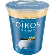 Oikos Vanilla Nonfat Greek Yogurt, 32 Ounce -- 6 per case.