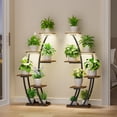 thumbnail image 2 of Soporte para plantas BACEKOLL para interiores con luces de cultivo de 6 niveles, paquete de 2, 2 of 6