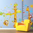 thumbnail image 2 of Giraffe Growth Chart Wall Sticker DIY Removable Animal Monkey Tree Decal Children Height Measure Wallpaper Mural Background Decor for Living Room Baby Bedroom Kids Room Nursery Classroom Playroom - -, 2 of 6