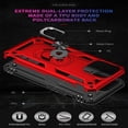 thumbnail image 2 of Entronix Heavy Duty Case Designed for iPhone 13 Pro, Rotating Ring Protective Cover, Red, 2 of 6
