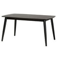 thumbnail image 2 of Baxton Studio Flora Mid-Century Modern Black Finished Wood Dining Table, 2 of 9