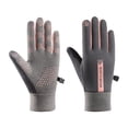 thumbnail image 1 of Jumpingount Guantes de ciclismo de invierno impermeables y resistentes al viento que se calientan y se mantienen secos mientras andan en bicicleta guantes y mitones Gris, 1 of 6
