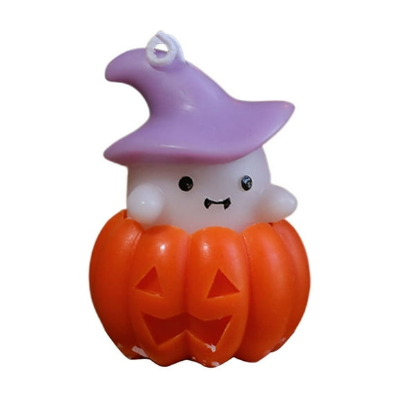 Halloween Flameless Candles, Cute Spooky Pumpkin Ghost Candles Flickering Wick Real Wax Halloween Candles for Gifts