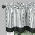thumbnail image 3 of Achim Westport Window Curtain Tier Pair and Valance Set - 58x36 - Black/White, 3 of 5