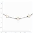 thumbnail image 2 of 14K White Gold White FW Cultured Pearl Necklace 18 Inch, 2 of 6