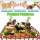 thumbnail image 4 of Figuras de animales de granja, juguetes BOLZRA, 53 unidades, con vallas, tierra, rompecabezas, 4 of 5