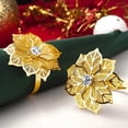 thumbnail image 5 of 12 Napkin Rings Gold Circular Drum Pattern, 5 of 5