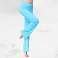 thumbnail image 5 of Women's Flared Leggings for Yoga and Dance with Pockets Comfortable Straight Leg Sportswear for Outdoor Activities, 5 of 7
