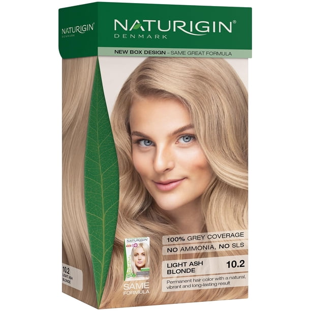 Tinte para el cabello Naturigin Permanent 10.2A Rubio Ceniza Claro para Mujer
