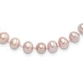 thumbnail image 6 of Auriga Fine Jewelry 925 Sterling Silver Rh-plated 7-8 mm Purple FW Cultured Pearl Necklace for Women 20", 6 of 6
