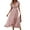 Pink, variant on Boho Dresses For Women 2025, Wedding Guest Floral Chiffon Short Sleeve Ruffle V Neck Tie Tunic Flowy Maxi Beach Dress Roaring 20S Summer Dresses 2025 Spring Dresses Short (S, Blue) ZMTing