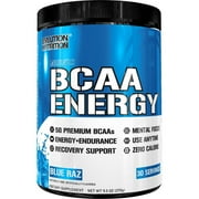 (2 pack) (2 pack) Evlution Nutrition BCAA Energy Powder, Blue Raz, 30 Servings