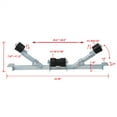 thumbnail image 2 of Boat Trailer Bottom Support Bracket with Keel Rollers capacity 1760lbs, 2 of 8