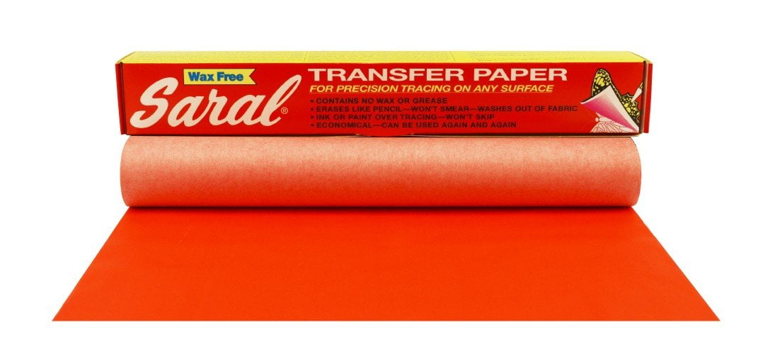 Saral Wax Free Transfer Paper Red 12 inches x 12 foot Roll