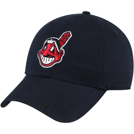 Metal Mulisha Logo Mens Hat - Cleveland Indians Fan Favorite Primary Logo Clean Up Adjustable Hat - Navy - OSFA