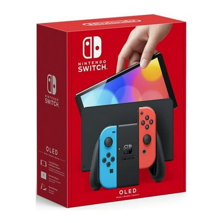 Nintendo Switch? ? OLED Model w/ Neon Red & Neon Blue Joy-Con?