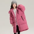 thumbnail image 6 of Mercatoo Winter Long Puffer Jacket for Girls Heavyweight Warm Thick Fleece Lined Outerwear Casual Cozy Puffy Hooded Outdoor Coat, 6 of 9